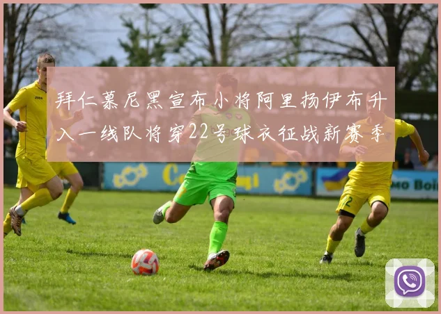 拜仁慕尼黑宣布小将阿里扬伊布升入一线队将穿22号球衣征战新赛季