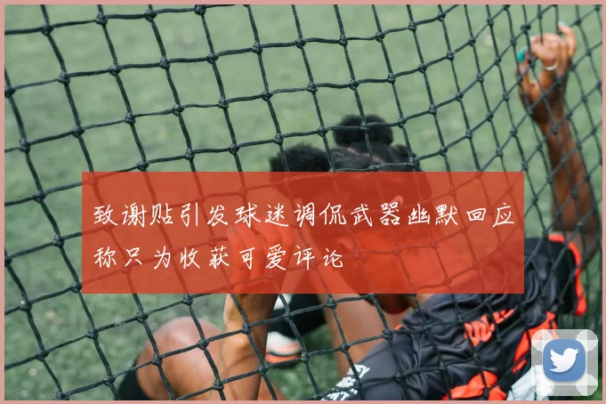 致谢贴引发球迷调侃武器幽默回应称只为收获可爱评论